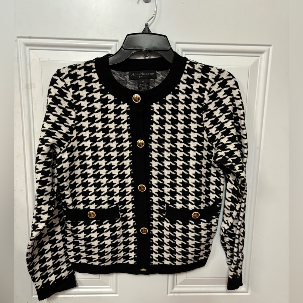 Design history petite small cardigan